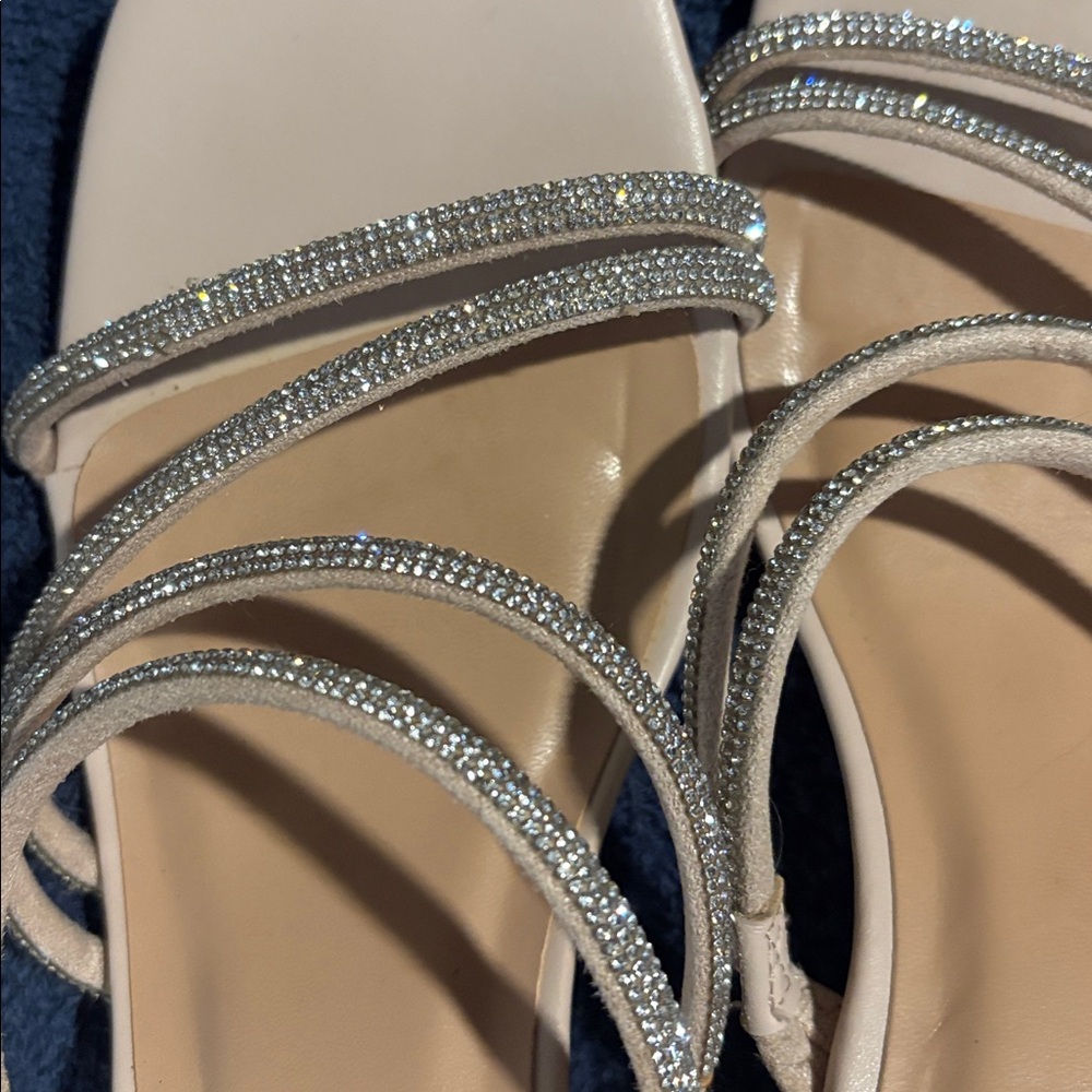 A New Day Tan Rhinestone Strappy heal - Picture 6 of 6